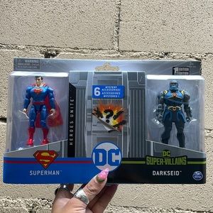 Superman VS Darkseid DC Heroes Unite by Spin Master 1st Edition 4 Inch